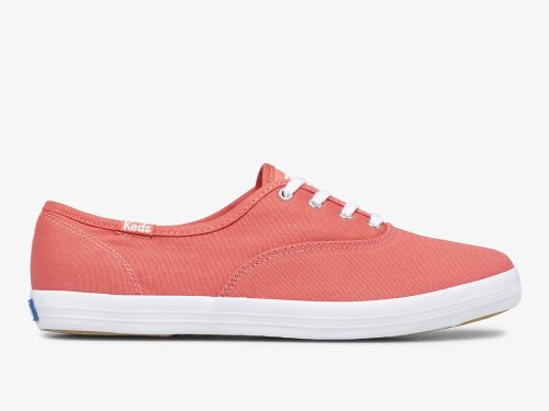 Keds Champion Feat. Organic Katoenen Veterschoenen Dames Roze | BE-66313