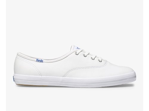 Keds Champion Originele Leren Schoenen Leer Dames Wit | BE-84004