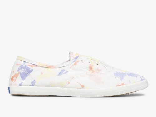 Keds Chillax Splatter Twill Slip On Sneakers Dames Wit Gekleurd | BE-22282