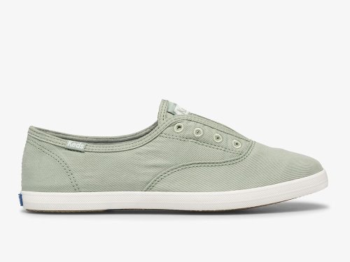 Keds Chillax Washable Feat. Organic Katoenen Slip On Sneakers Dames Mintgroen | BE-34534