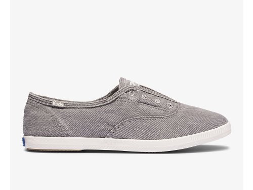 Keds Chillax Washable Feat. Organic Katoenen Slip On Sneakers Dames Grijs | BE-60670