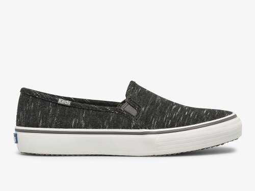 Keds Double Decker Speckle Jersey Slip On Sneakers Dames Grijs | BE-59115