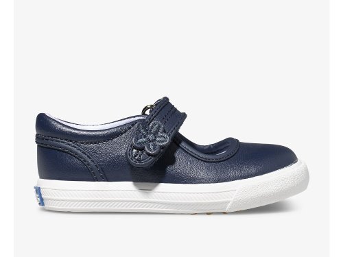 Keds Ella Mary Jane Schoenen Leer Meisjes Donkerblauw | BE-25051