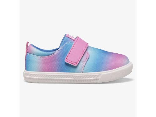 Keds Finlee Flex Slip On Sneakers Meisjes Roze Blauw | BE-88290