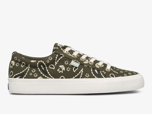 Keds Jump Kick Feat. Organic Bandana Veterschoenen Dames Olijfgroen | BE-01399