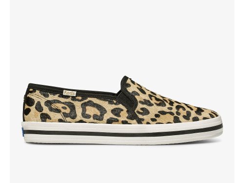 Keds Kate Spade New York Calf Hair Slip On Slip On Sneakers Dames Leopard | BE-94788