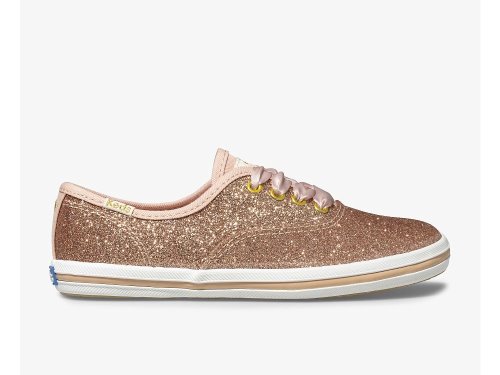 Keds Kate Spade New York Champion Glitter Sneaker Sneakers Meisjes Roze Goud | BE-31157