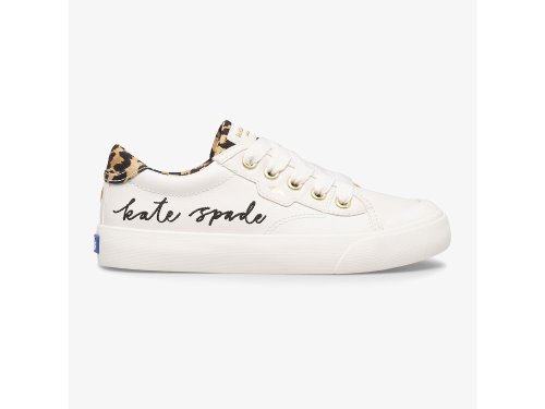 Keds Kate Spade New York Crew Kick '75 Sneakers Meisjes Wit Leopard | BE-41149