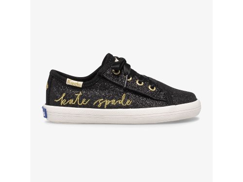 Keds Kate Spade New York Kickstart Jr Script Sneakers Meisjes Zwart | BE-52247