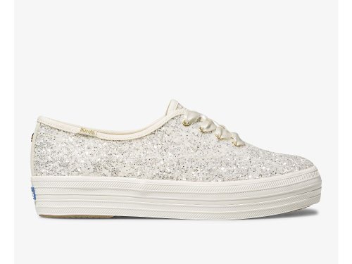 Keds Kate Spade New York Triple Glitter Platform Schoenen Dames Room | BE-41195