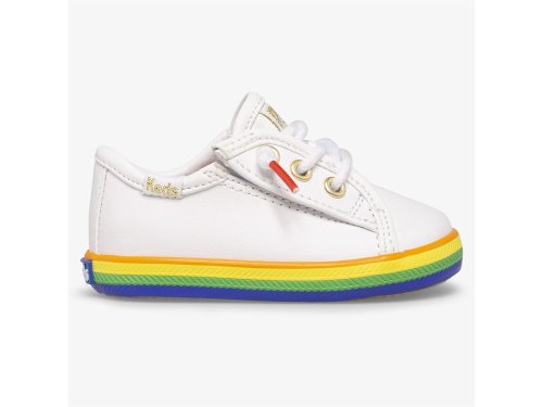 Keds Kickstart Crib Sneakers Meisjes Wit Gekleurd | BE-03494