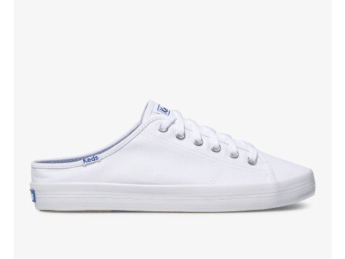 Keds Kickstart Mule Canvas Tennisschoenen Dames Wit | BE-33698