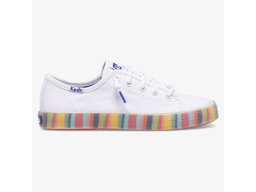 Keds Kickstart Seasonal Sneakers Meisjes Wit Gekleurd | BE-14569