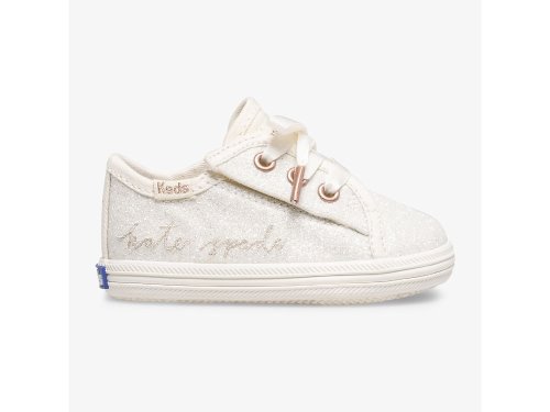 Keds Ksny Kickstart Ivory Glitter Crib Sneakers Meisjes Wit | BE-52675