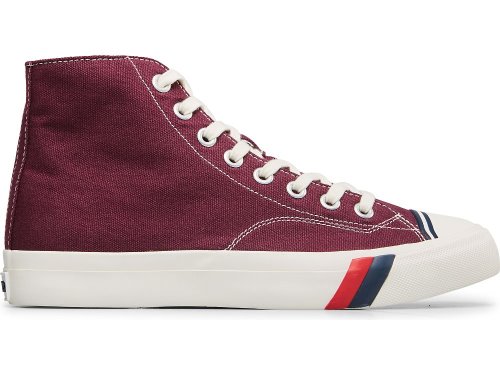 Keds Royal Hi Klassieke Canvas Sneakers Heren Bordeaux | BE-91213