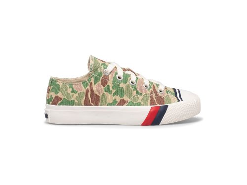 Keds Royal Lo Sneakers Meisjes Camo Olijfgroen | BE-01202