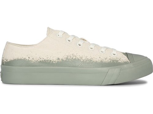 Keds Royal Lo Spray Foxing Veterschoenen Dames Beige Groen | BE-26525