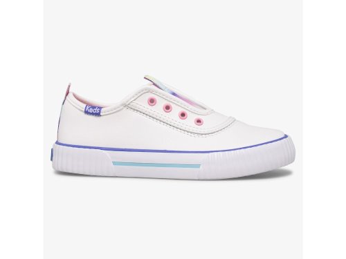 Keds Topkick Slip On Washable Leren Slip On Sneakers Meisjes Wit | BE-83725