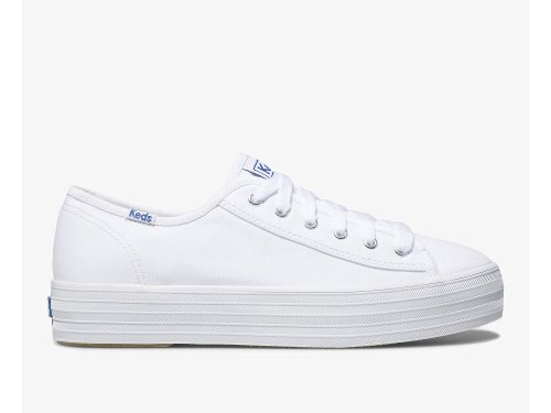 Keds Triple Kick Tennisschoenen Dames Wit | BE-94750