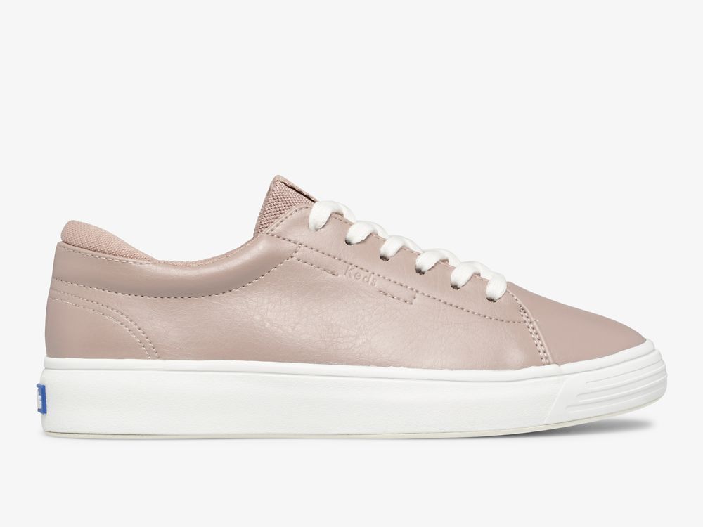 Keds Alley Coated Twill Veterschoenen Dames Lichtpaars | BE-88838