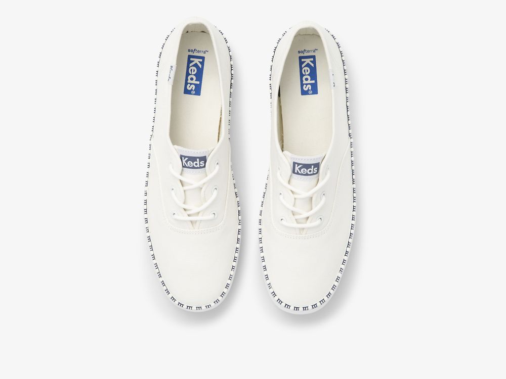 Keds Champion Wave Veterschoenen Dames Wit | BE-17655