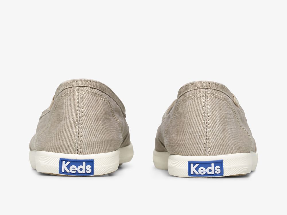 Keds Chillax Mini Twill Washable Veterschoenen Dames Bruin | BE-70250