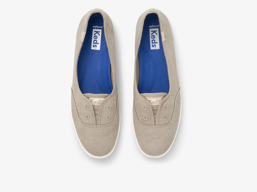 Keds Chillax Mini Twill Washable Veterschoenen Dames Bruin | BE-70250