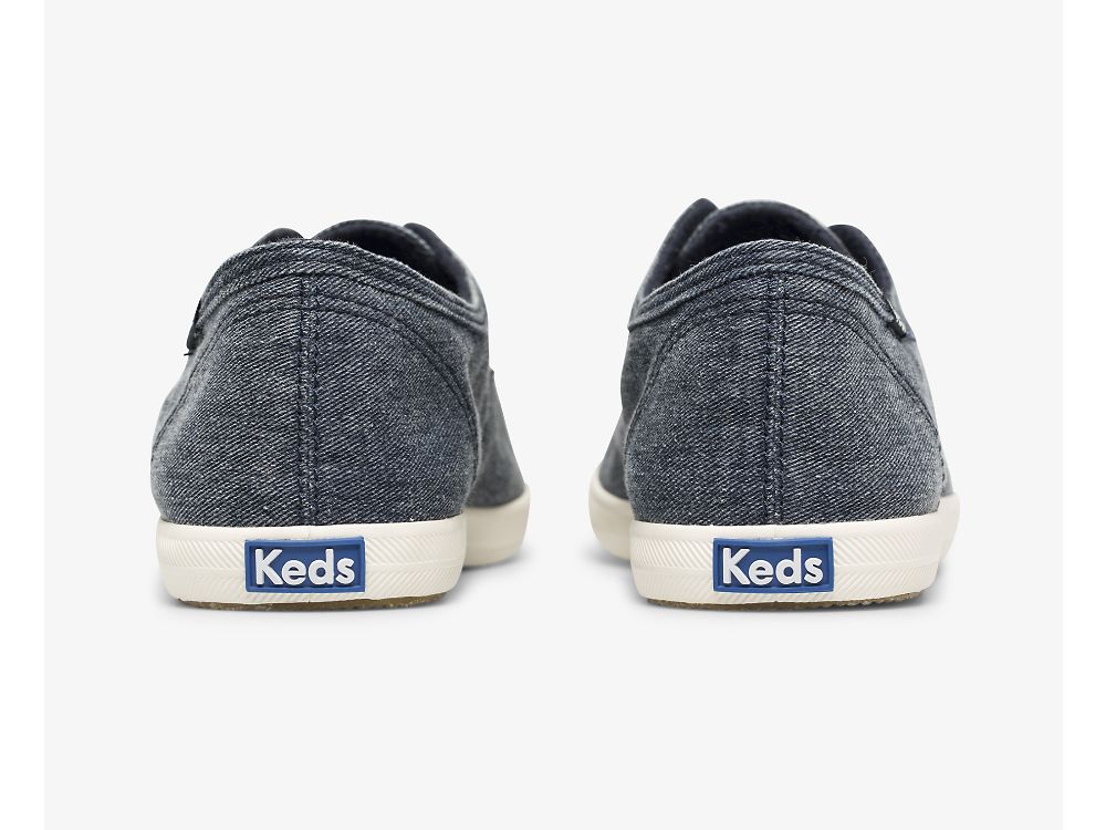 Keds Chillax Washable Feat. Organic Katoenen Slip On Sneakers Dames Donkerblauw | BE-14389