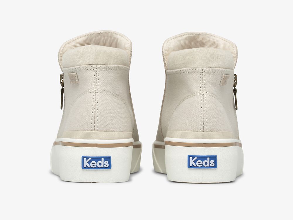 Keds Cooper Zip Bootie Slip On Sneakers Dames Beige | BE-32348