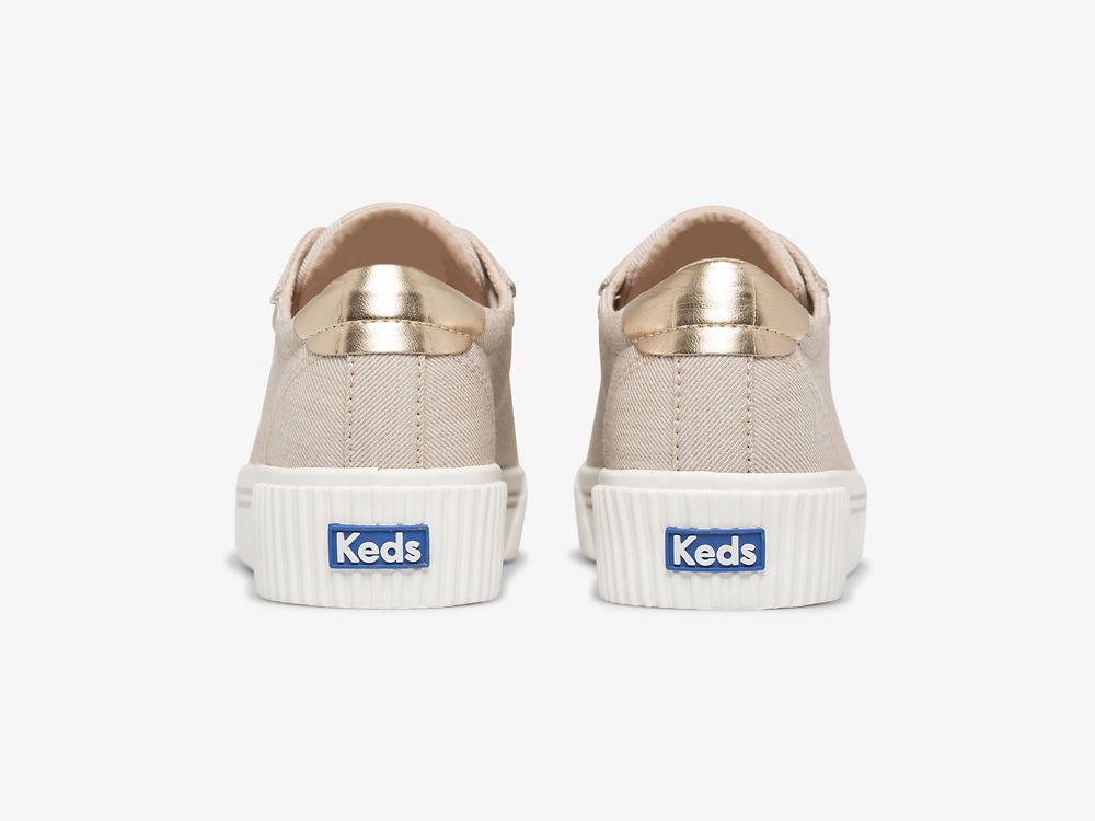 Keds Crew Kick Alto Soft Twill Veterschoenen Dames Bruin | BE-20797