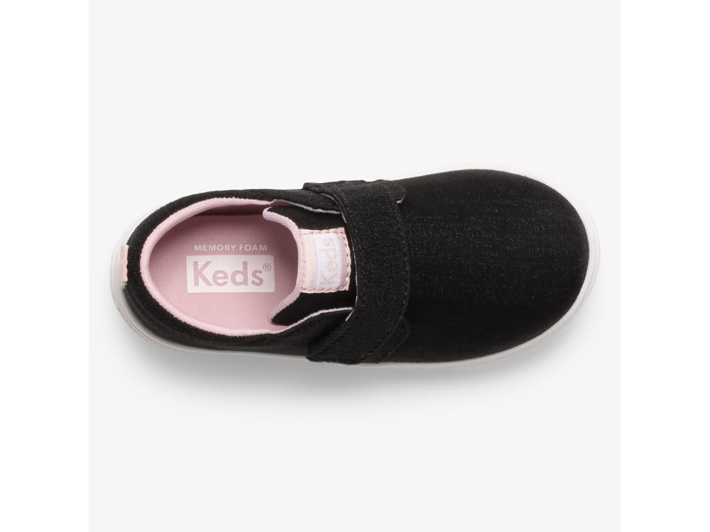 Keds Finlee Flex Slip On Sneakers Meisjes Zwart | BE-20596