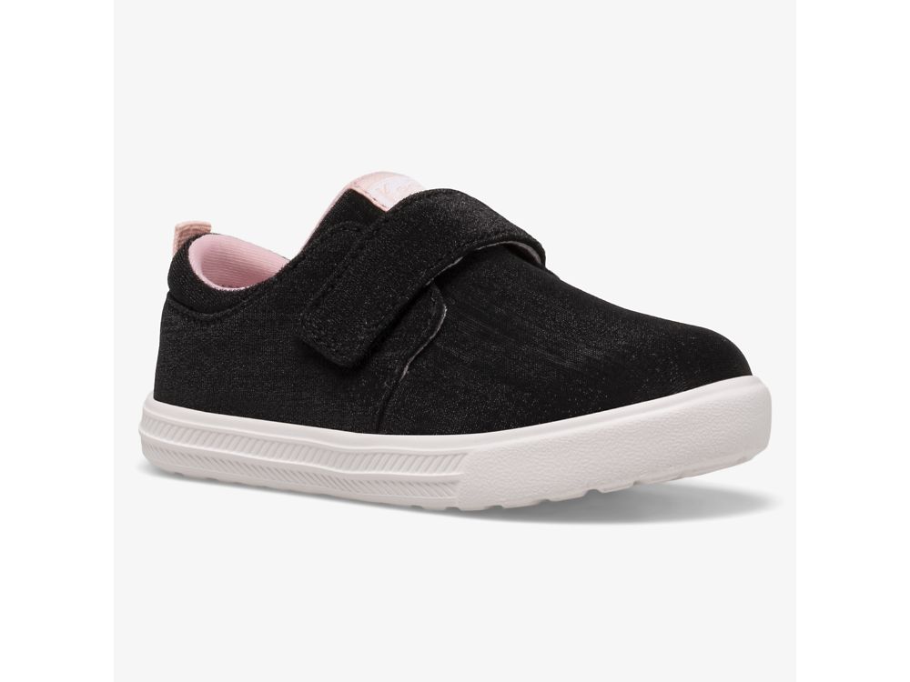 Keds Finlee Flex Slip On Sneakers Meisjes Zwart | BE-20596