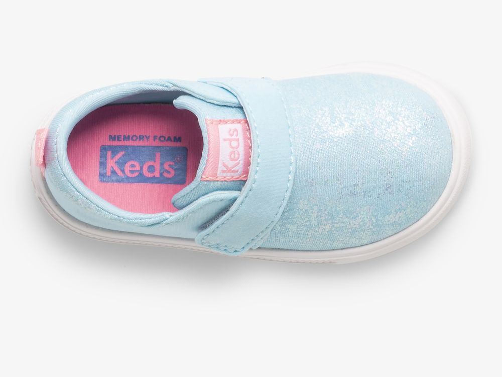 Keds Finlee Flex Slip On Sneakers Meisjes Lichtblauw | BE-31561