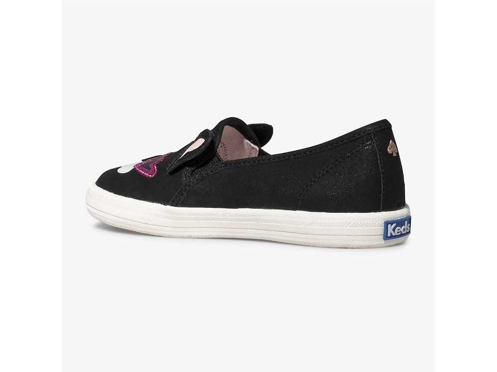 Keds Kate Spade New York Double Decker Francois Slip On Sneakers Meisjes Zwart | BE-19133