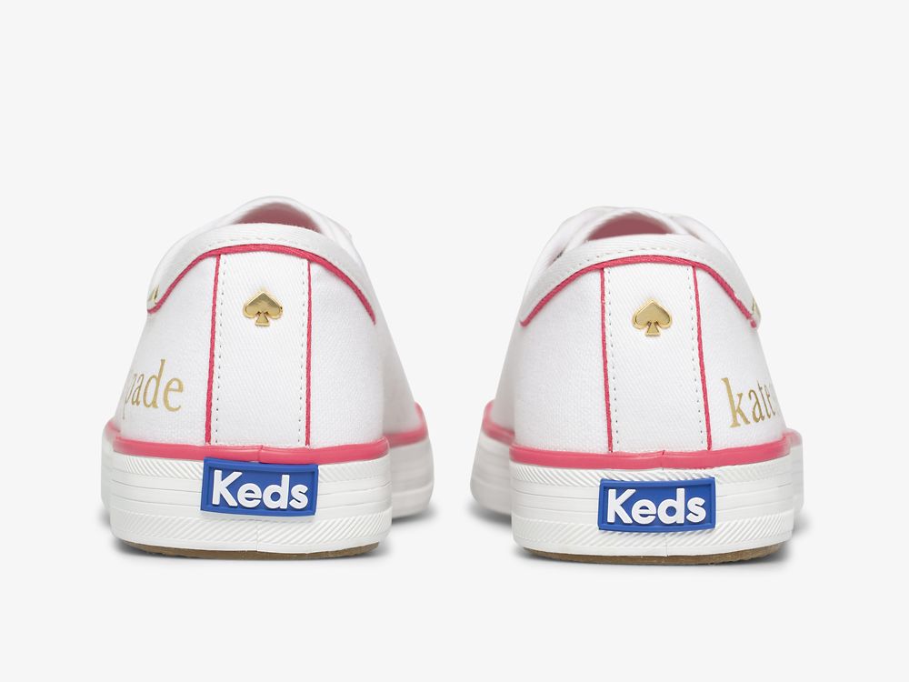 Keds Kate Spade New York Kickstart Foil Logo Tennisschoenen Dames Wit | BE-14551