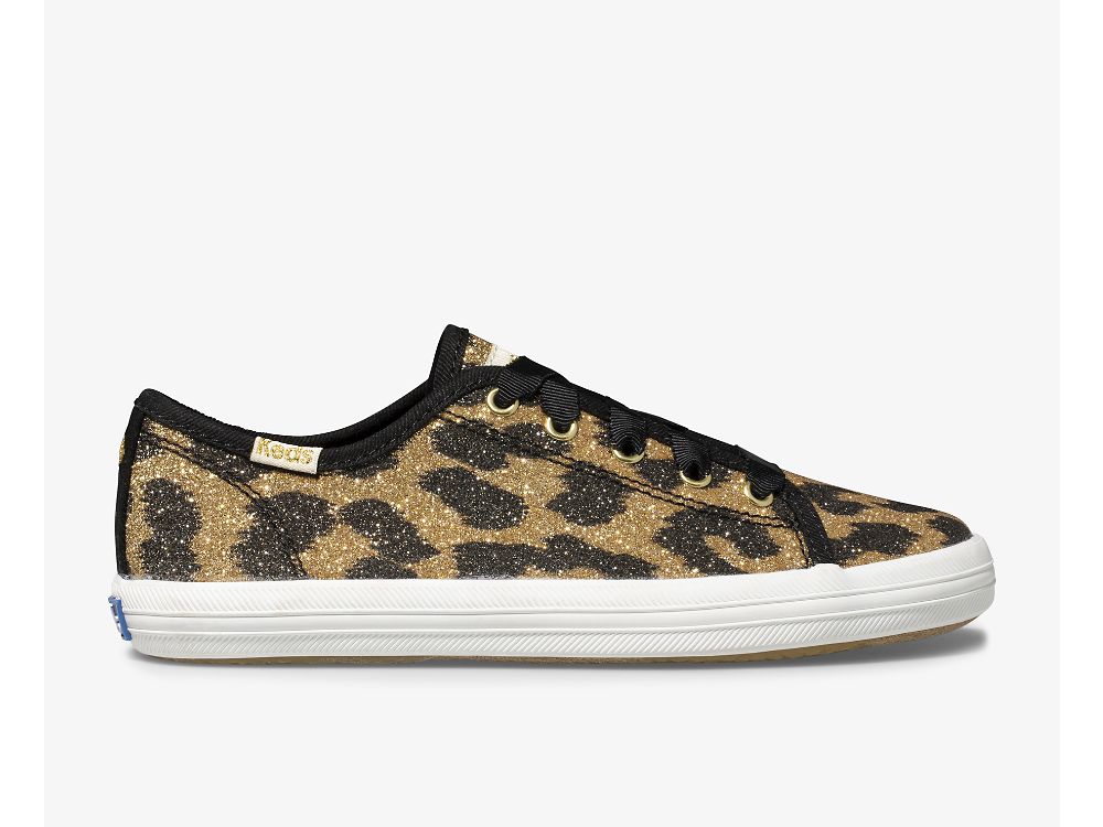 Keds Kate Spade New York Kickstart Glitter Leopard Sneakers Meisjes Leopard | BE-02102