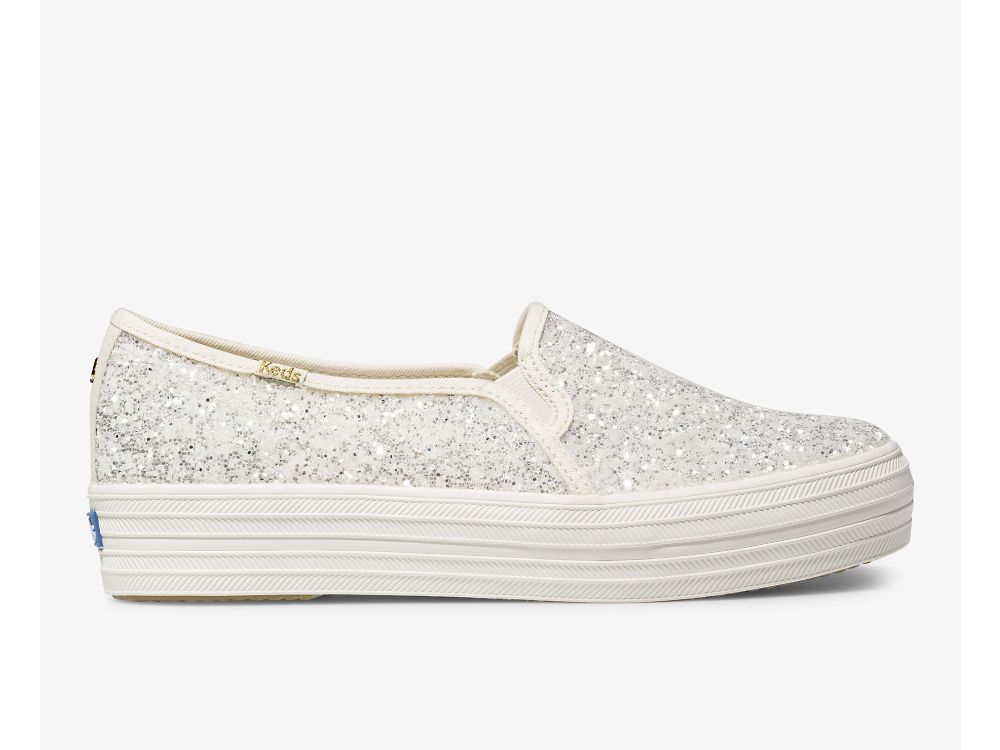 Keds Kate Spade New York Triple Decker Glitter Platform Schoenen Dames Room | BE-75165