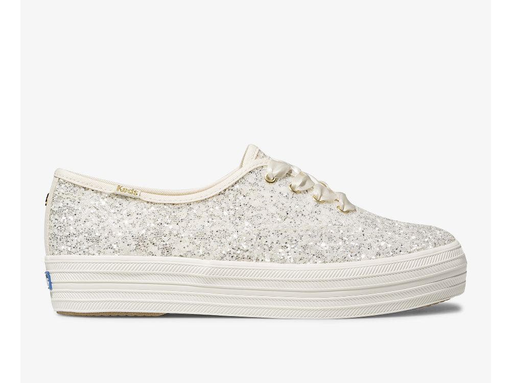 Keds Kate Spade New York Triple Glitter Veterschoenen Dames Room | BE-28921