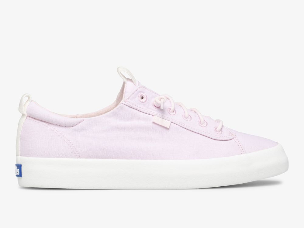 Keds Kickback Canvas Slip On Sneakers Dames Lichtroze | BE-01714