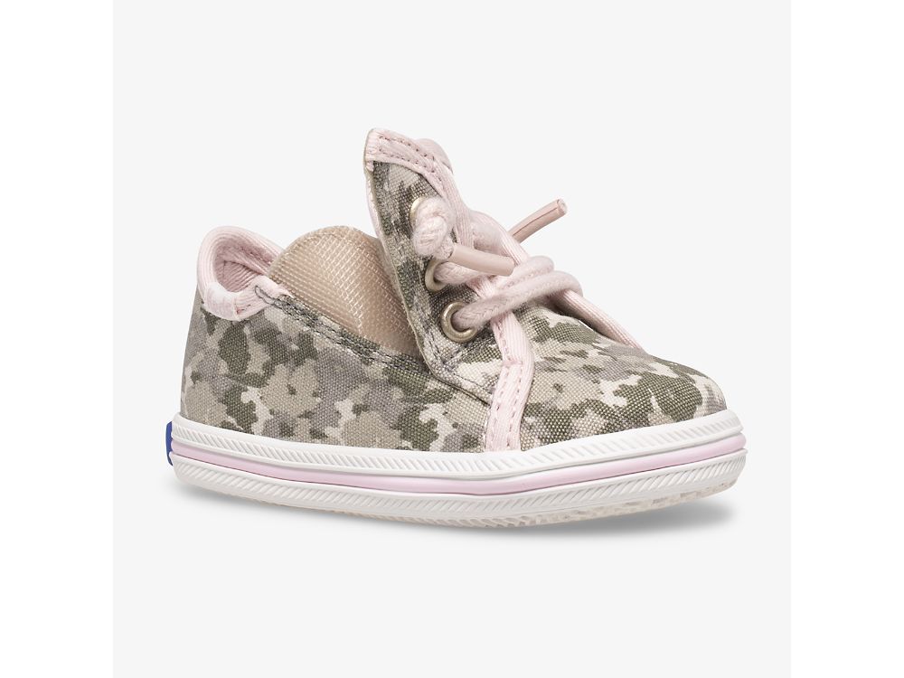 Keds Kickstart Crib Feat. Organic Katoenen Sneakers Meisjes Camo | BE-39279