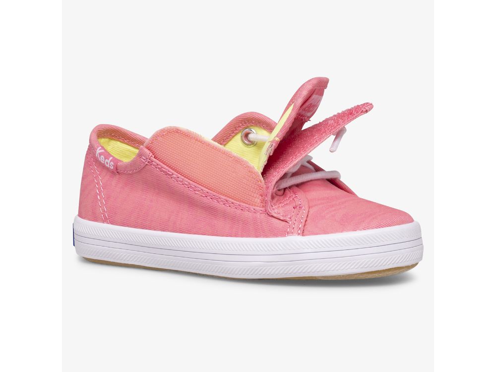 Keds Kickstart Glow In The Dark Jr Sneakers Meisjes Roze | BE-55563