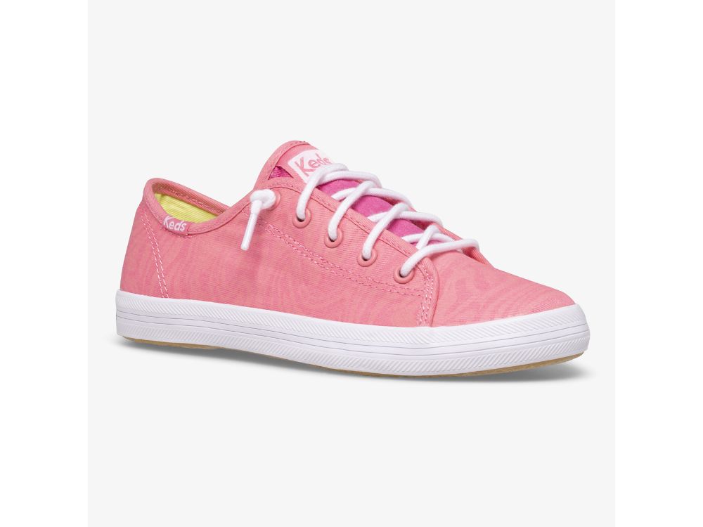 Keds Kickstart Glow In The Dark Sneakers Meisjes Roze | BE-12613