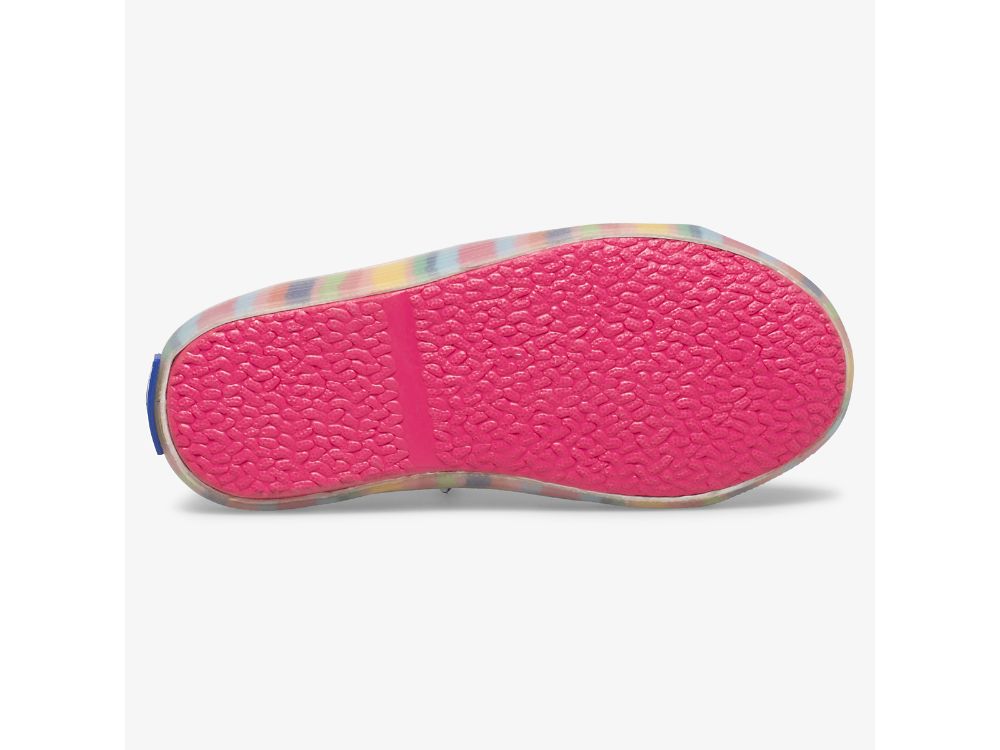 Keds Kickstart Seasonal Jr Sneakers Meisjes Wit Gekleurd | BE-25904