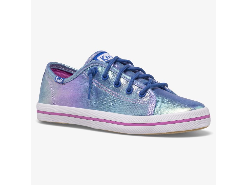 Keds Kickstart Seasonal Sneakers Meisjes Blauw Gekleurd | BE-09422