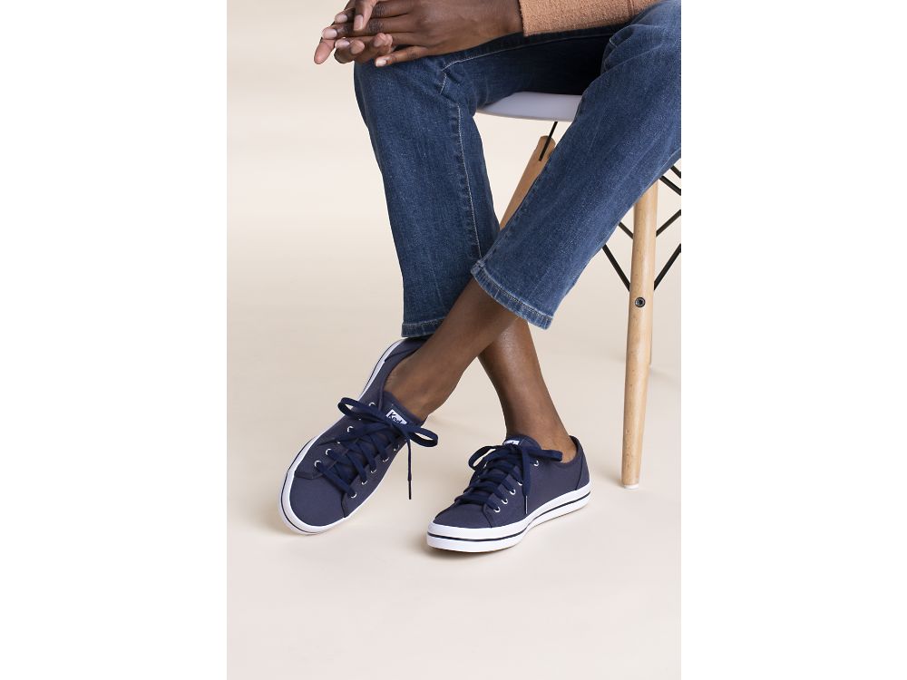 Keds Kickstart Tennisschoenen Dames Donkerblauw | BE-76657