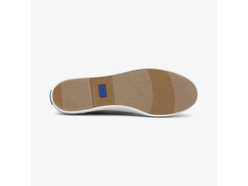 Keds Rifle Paper Co. Triple Kick Colette Jacquard Veterschoenen Dames Wit | BE-19196