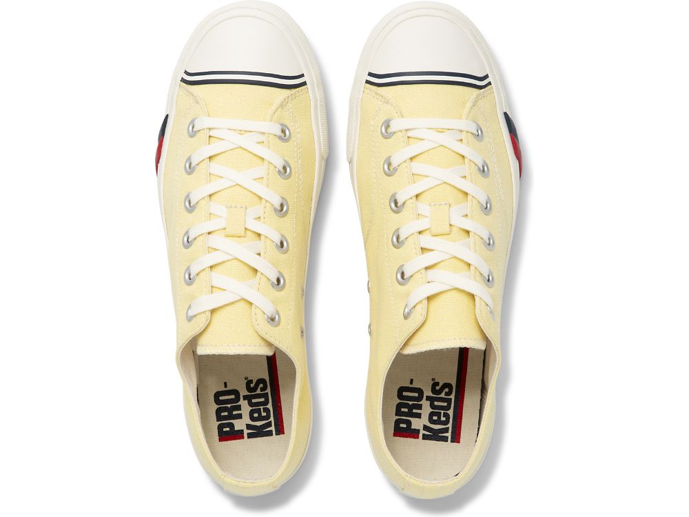 Keds Royal Lo Canvas Sneakers Heren Geel | BE-73930