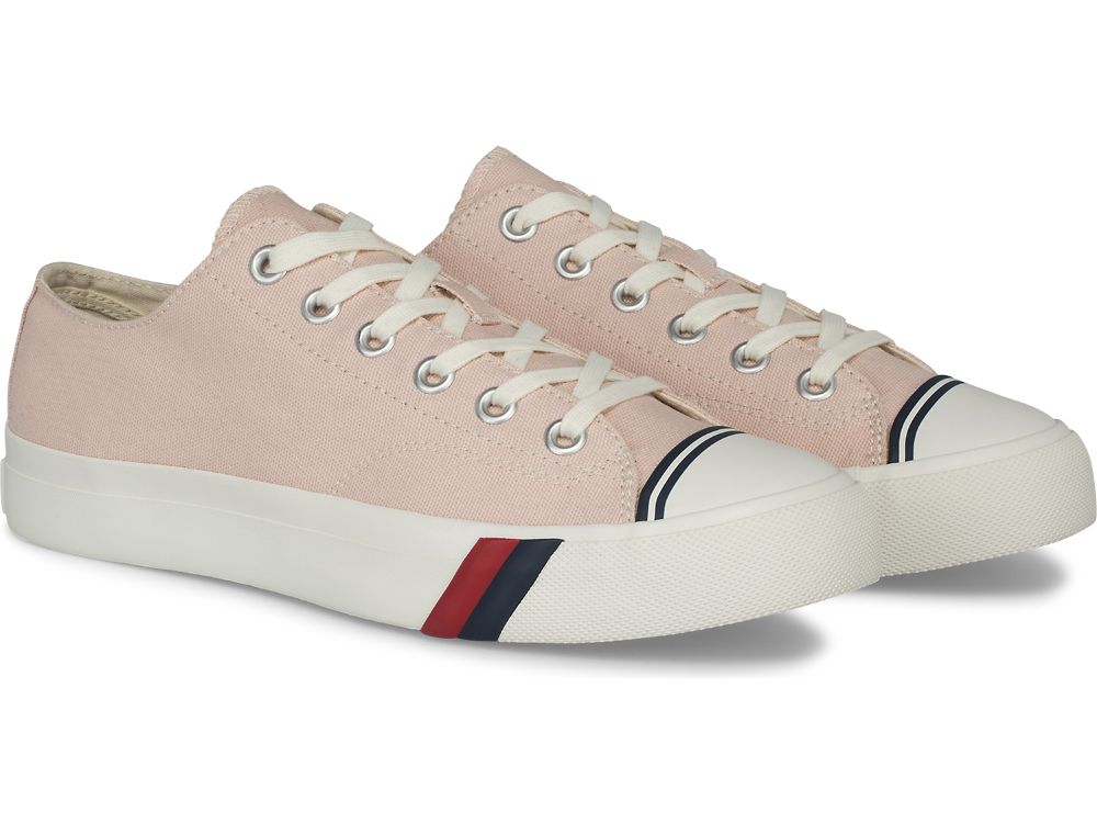 Keds Royal Lo Canvas Sneakers Heren Lichtroze | BE-15667