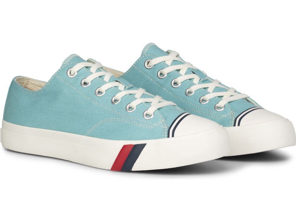 Keds Royal Lo Canvas Sneakers Heren Turquoise | BE-03691