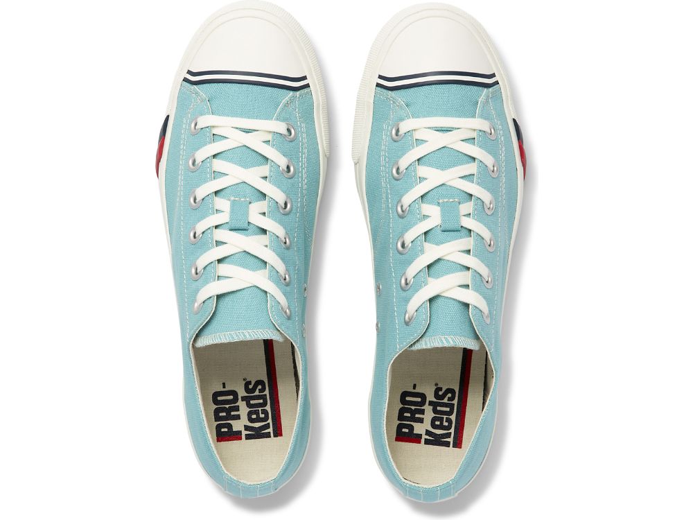 Keds Royal Lo Canvas Sneakers Heren Turquoise | BE-03691